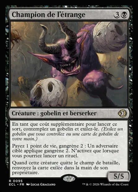 Champion de l'étrange, carte Magic ECL 95 — extension Lorwyn Eclipsed
