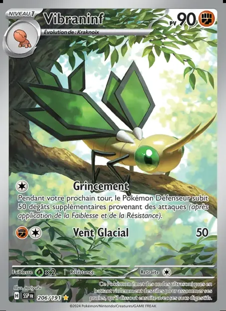 Vibraninf, carte Pokémon SSP 206 — extension Étincelles Déferlantes