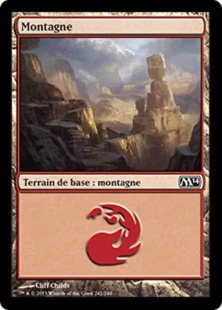Montagne, carte Magic M14 242 — extension Magic 2014