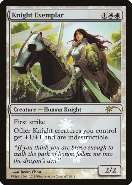 Knight Exemplar, Magic card PM11 A7 — Magic 2011 Promos set