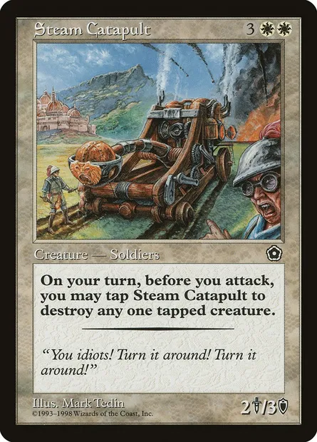 Catapulte a vapeur, carte Magic P02 22 — extension Portal Second Age