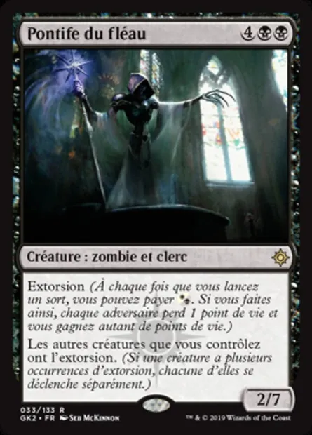 Pontife du fléau, carte Magic GK2 33 — extension RNA Guild Kit