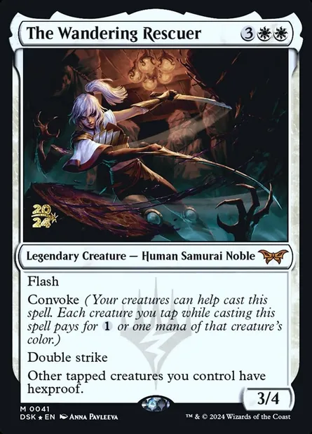 The Wandering Rescuer, Magic card PDSK 41s — Duskmourn: House of Horror Promos set