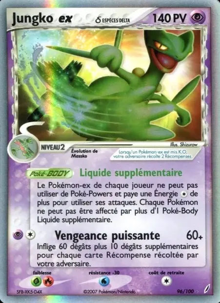 Jungko ex δ, carte Pokémon CG 96 — extension EX Gardiens de Cristal