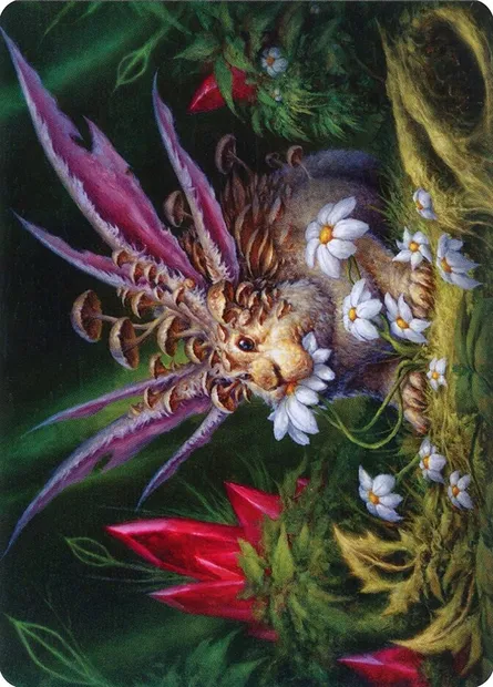 Placid Rottentail // Placid Rottentail, Magic card AMOM 39 — March of the Machine Art Series set