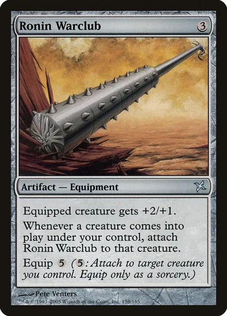 Ronin Warclub, Magic card BOK 158 — Betrayers of Kamigawa set
