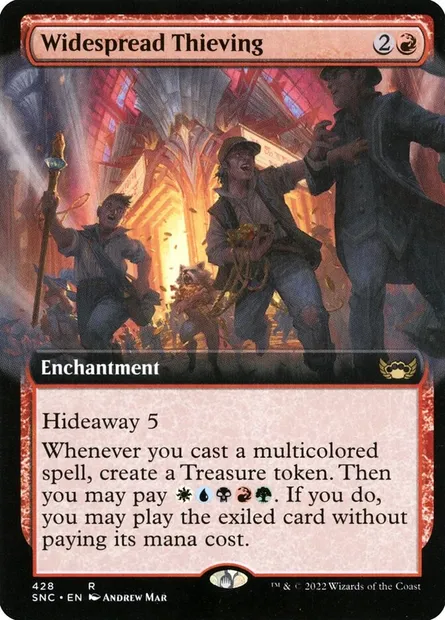 Widespread Thieving, Magic card SNC 428 — Streets of New Capenna set