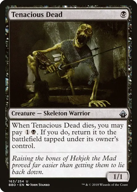 Mort tenace, carte Magic BBD 163 — extension Battlebond