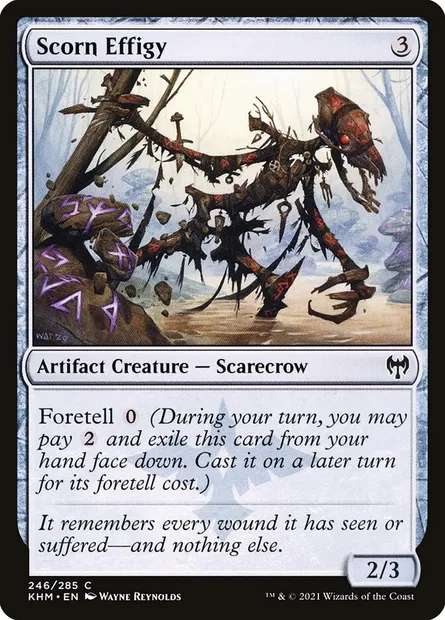 Scorn Effigy, Magic card KHM 246 — Kaldheim set