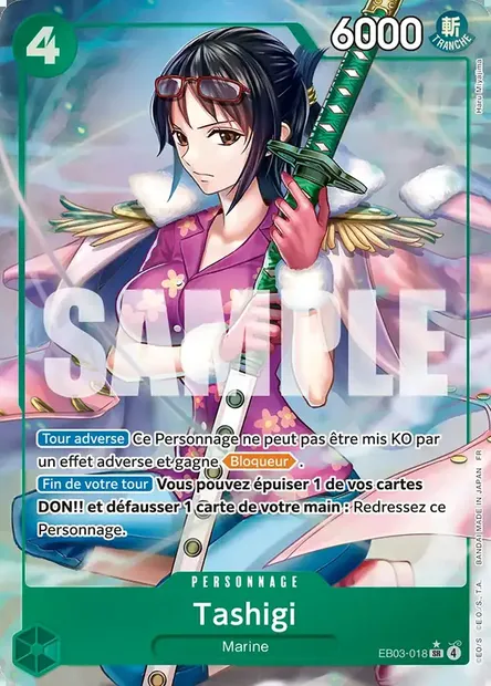 Tashigi, carte One Piece EB03-018 — extension ONE PIECE HEROINES EDITION