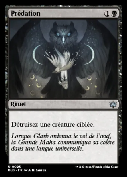 Prédation, carte Magic BLB 95 — extension Bloomburrow