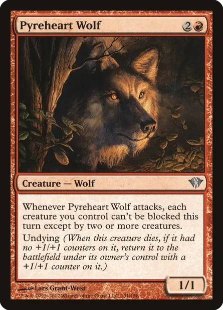 Pyreheart Wolf, Magic card DKA 101 — Dark Ascension set