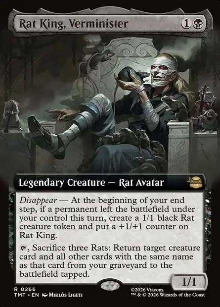 Rat King, Verminister, Magic card TMT 266 — Teenage Mutant Ninja Turtles set