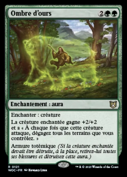 Ombre d'ours, carte Magic WOC 121 — extension Wilds of Eldraine Commander