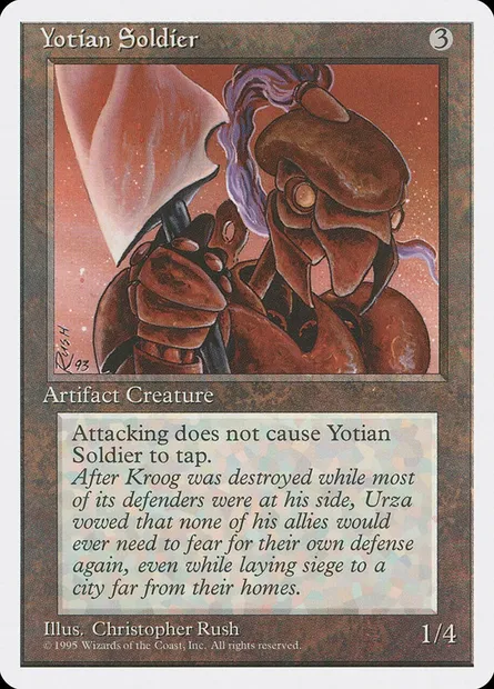 Yotian Soldier, Magic card 4ED 360 — Fourth Edition set