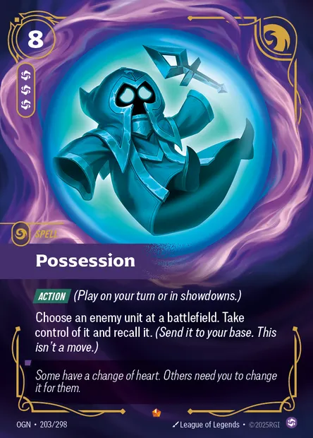 Possession, Riftbound card OGN 203 — Origins set