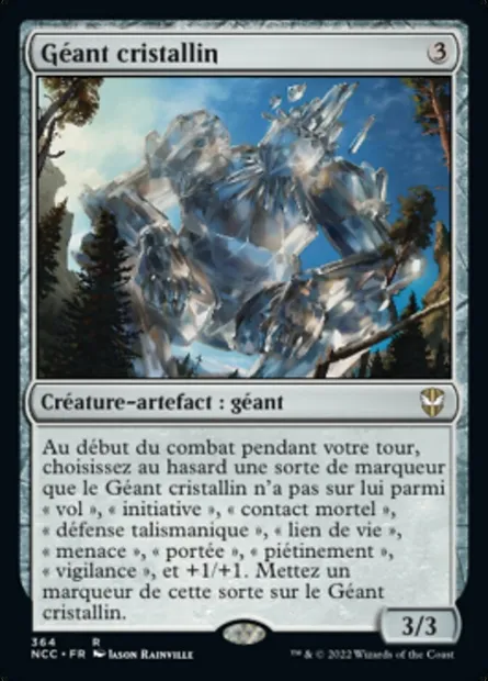 Géant cristallin, carte Magic NCC 364 — extension New Capenna Commander