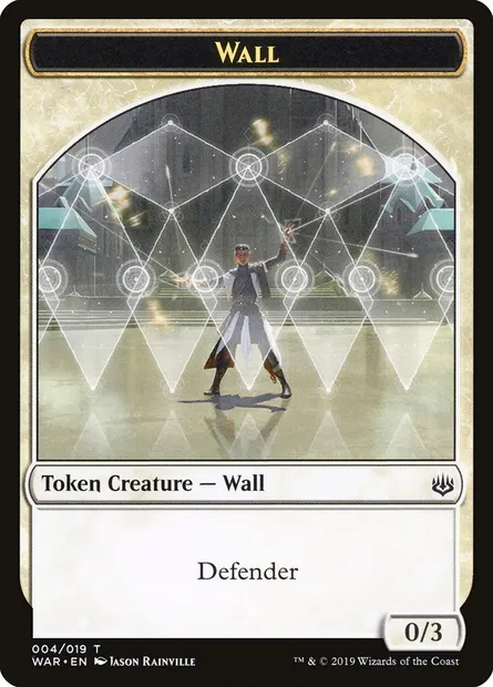 Wall, Magic card TWAR 4 — War of the Spark Tokens set