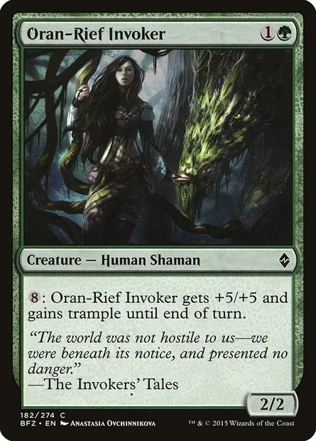 Oran-Rief Invoker, Magic card BFZ 182 — Battle for Zendikar set