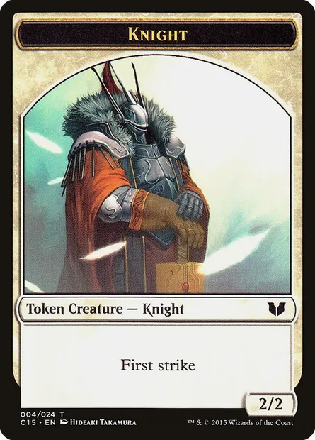 Knight, Magic card TC15 4 — Commander 2015 Tokens set
