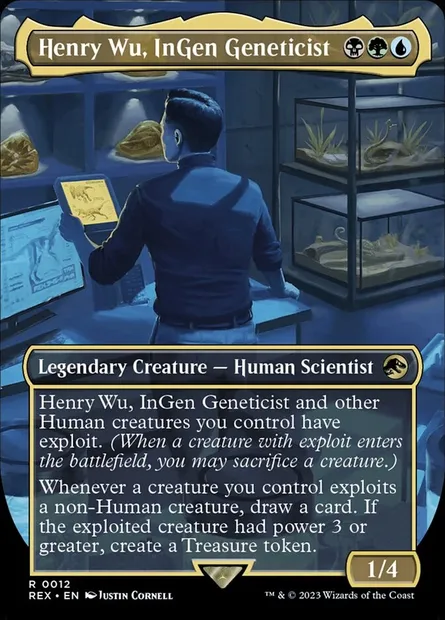 Henry Wu, InGen Geneticist, Magic card REX 12 — Jurassic World Collection set