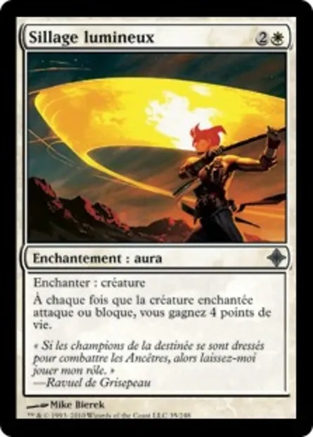 Sillage lumineux, carte Magic ROE 35 — extension L'ascension des Eldrazi