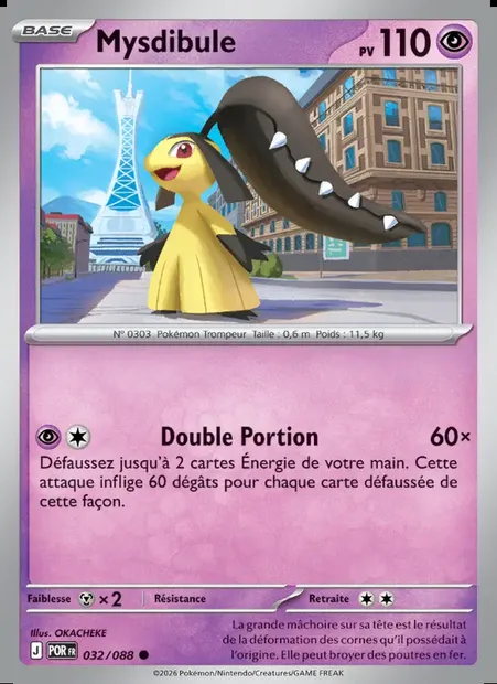 Mysdibule, carte Pokémon POR 032 — extension Équilibre Parfait