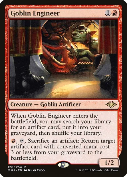 Goblin Engineer, Magic card MH1 128 — Modern Horizons set