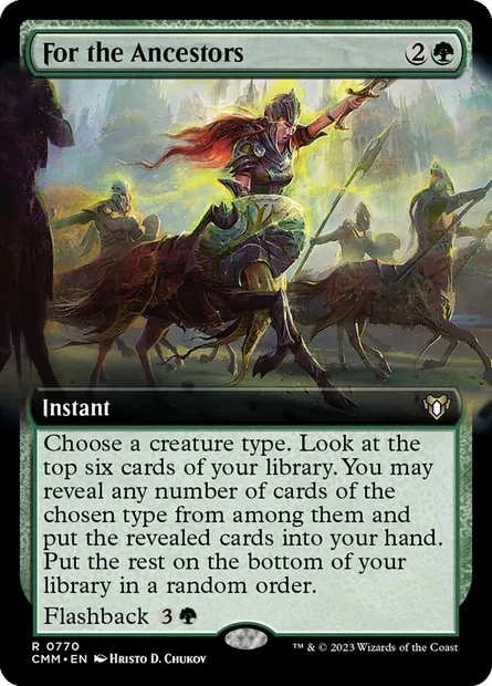 For the Ancestors, Magic card CMM 770 — Commander Masters set