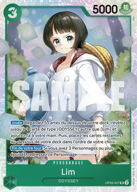 Lim, carte One Piece OP09-037 — extension LES NOUVEAUX EMPEREURS