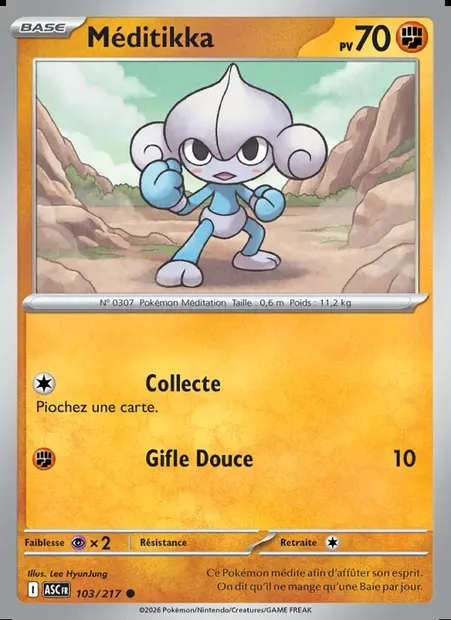 Méditikka, carte Pokémon ASC 103 — extension Héros Transcendants