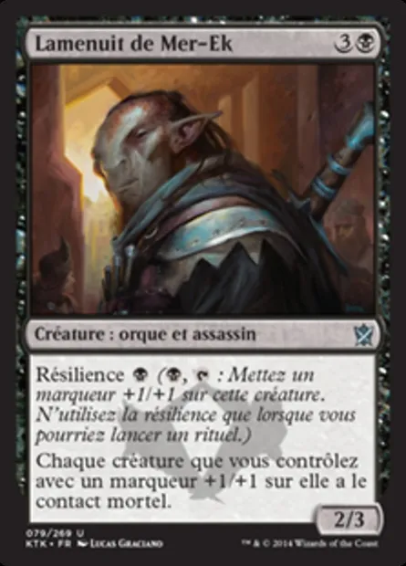 Lamenuit de Mer-Ek, carte Magic KTK 79 — extension Les Khans de Tarkir