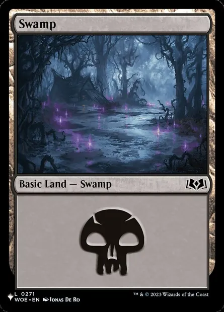 Swamp, Magic card PLST WOE-271 — The List set