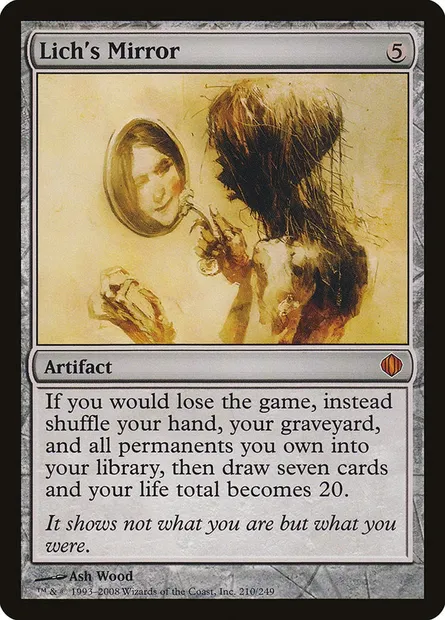 Lich's Mirror, Magic card ALA 210 — Shards of Alara set