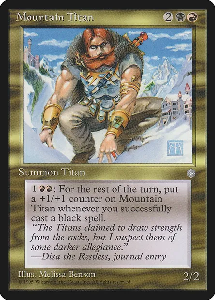 Mountain Titan, Magic card ICE 299 — Ice Age set