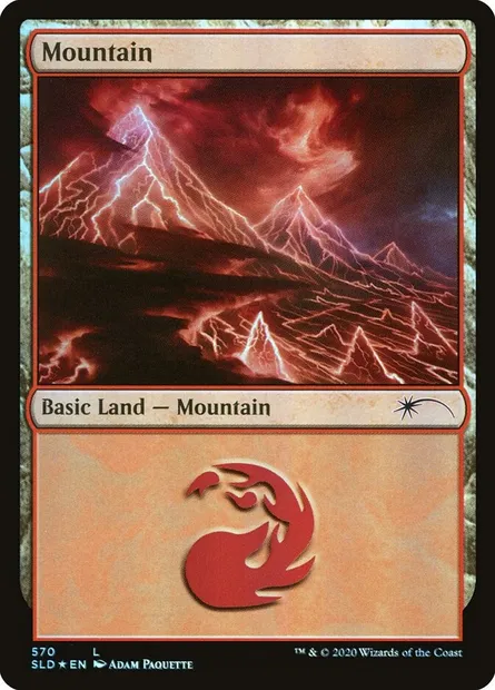 Montagne, carte Magic SLD 570 — extension Secret Lair Drop