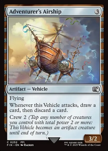 Adventurer's Airship, Magic card FIN 252 — Final Fantasy set