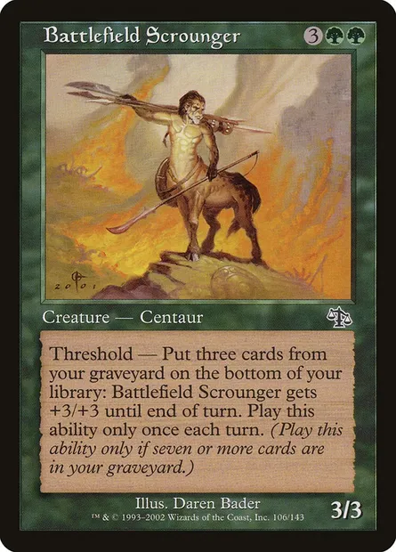 Battlefield Scrounger, Magic card JUD 106 — Judgment set