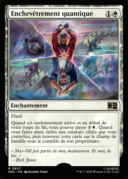 Enchevêtrement quantique, carte Magic MSC 607 — extension Marvel Super Heroes Commander