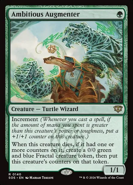 Ambitious Augmenter, Magic card SOS 140 — Secrets of Strixhaven set