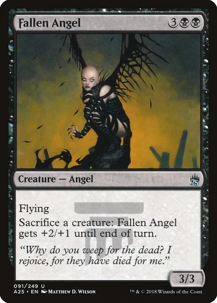 Ange déchu, carte Magic A25 91 — extension Masters 25