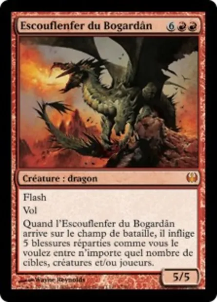 Escouflenfer du Bogardân, carte Magic DDG 47 — extension Duel Decks: Knights vs. Dragons