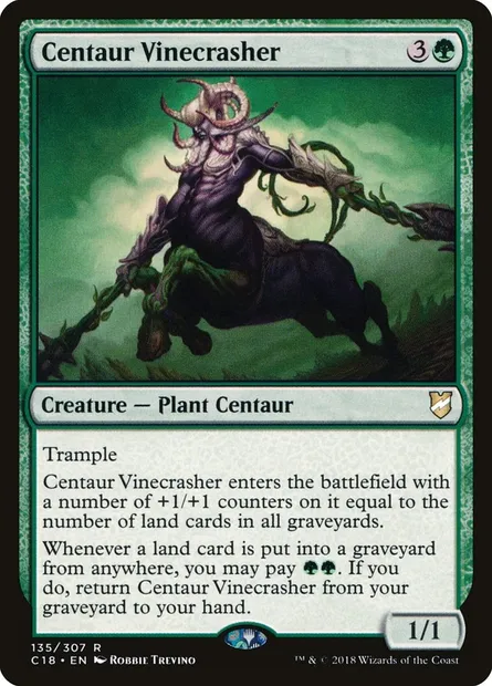 Centaur Vinecrasher, Magic card C18 135 — Commander 2018 set
