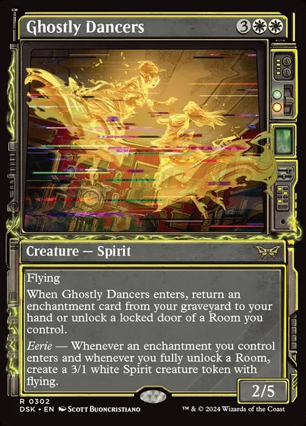 Ghostly Dancers, Magic card DSK 302 — Duskmourn: House of Horror set