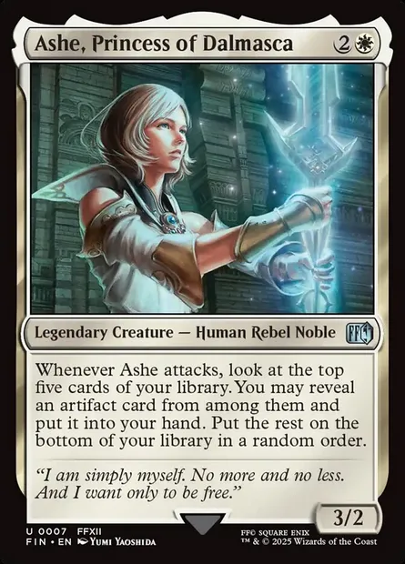 Ashe, Princess of Dalmasca, Magic card FIN 7 — Final Fantasy set