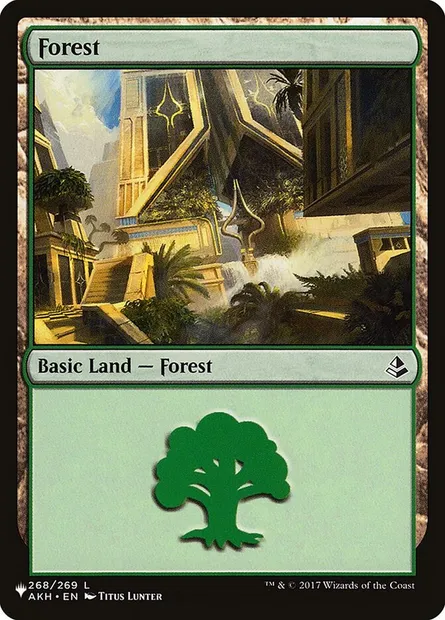Forest, Magic card PLST AKH-268 — The List set