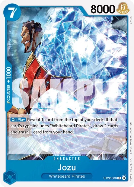 Jozu, One Piece card ST22-006 — Ace & Newgate set