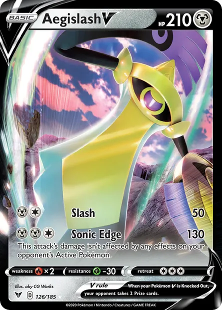 Aegislash V, Pokémon card VIV 126 — Vivid Voltage set