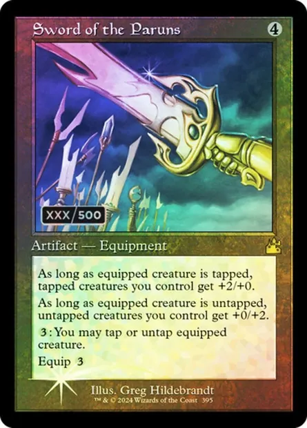 Épée des Paruns, carte Magic RVR 395z — extension Ravnica Remastered
