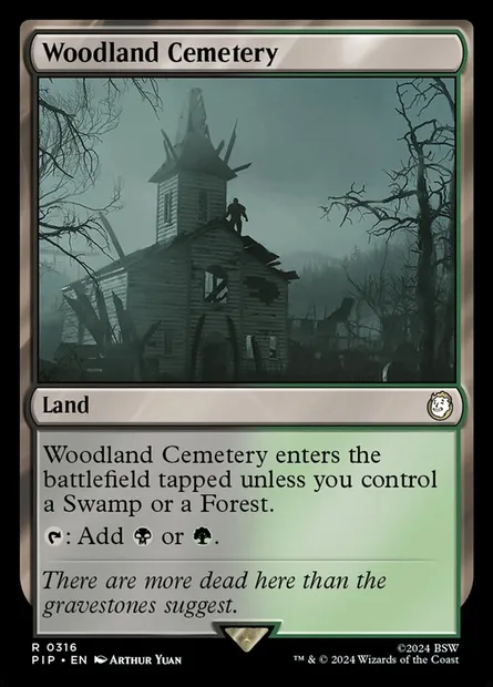 Woodland Cemetery, Magic card PIP 316 — Fallout set